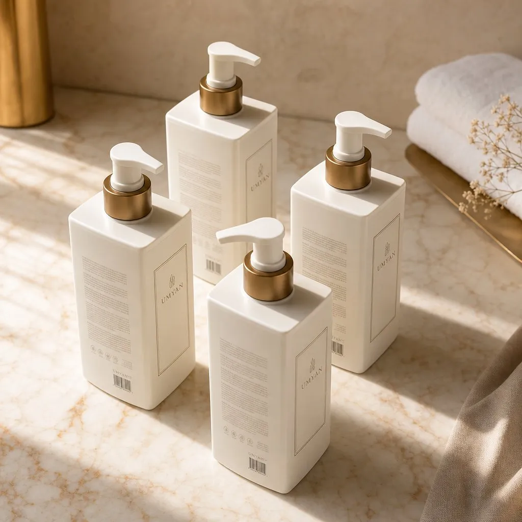 UMYAN ZhenYan Double Care Bath Series (500ml) — alternate angle showing cap and back of pack