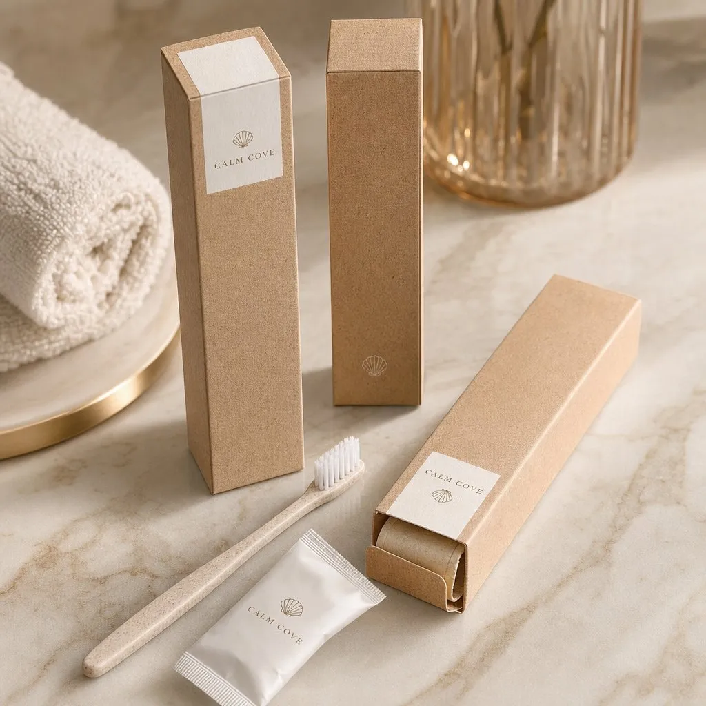 Hotel Dental Kit — alternate angle showing cap and back of pack
