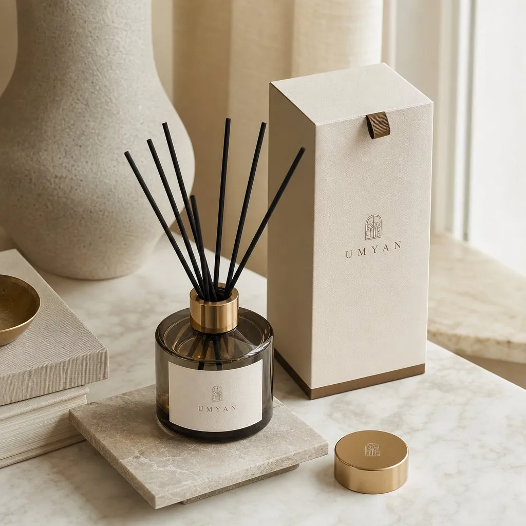Reed Diffuser (150ml) — alternate angle showing cap and back of pack