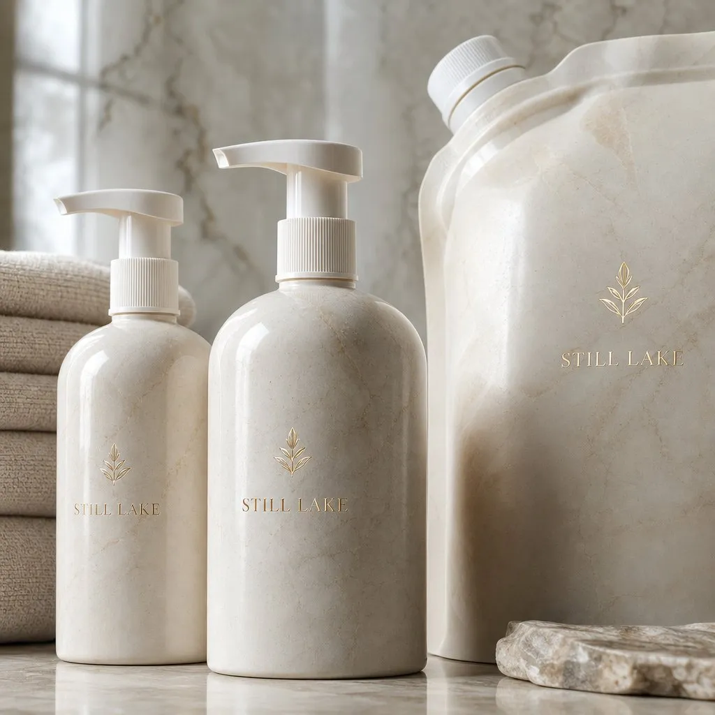 Foaming Hand Wash — close-up of material and label detail