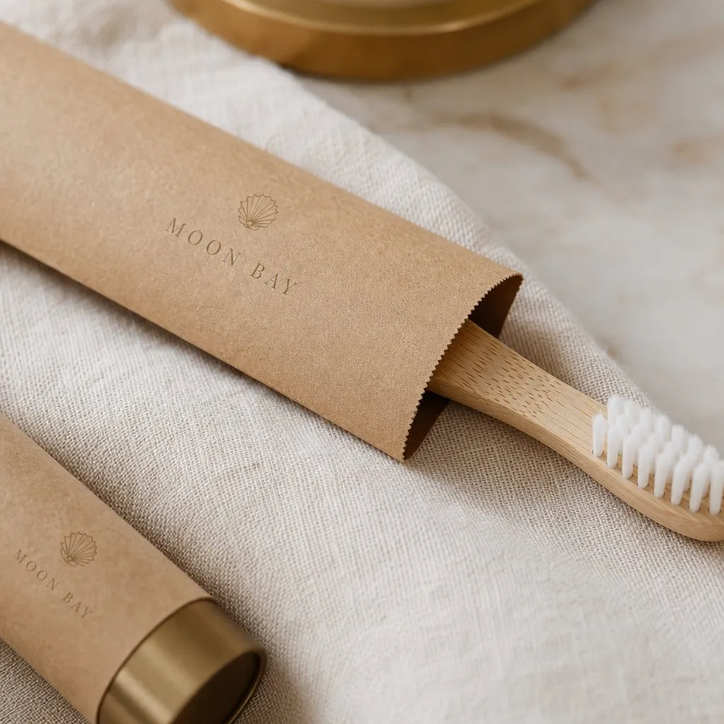 Bamboo Toothbrush — close-up of material and label detail
