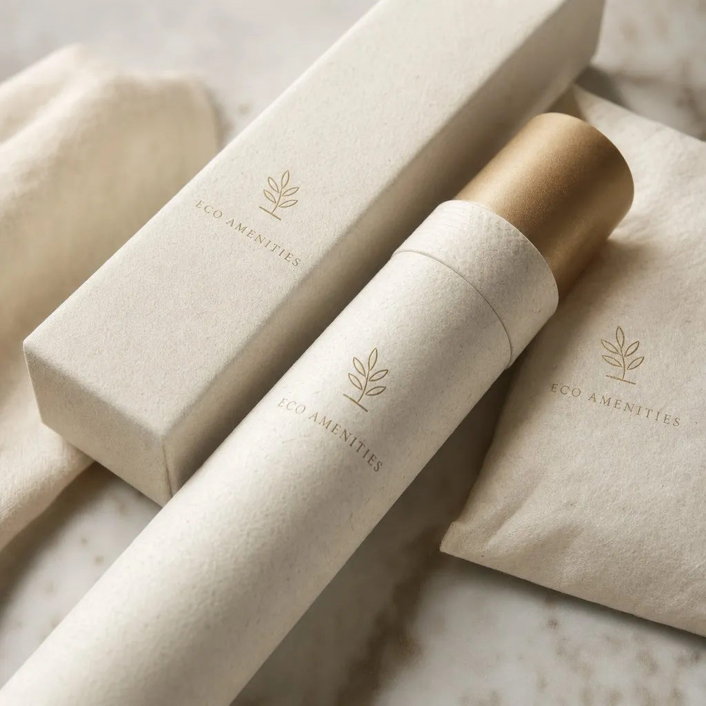 ECO GanJing Sugarcane Series (Box & Bag) — close-up of material and label detail