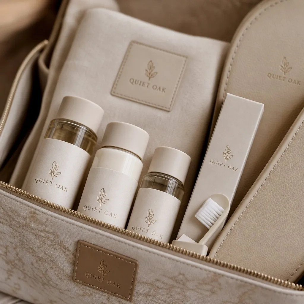 Airbnb Welcome Kit — close-up of material and label detail