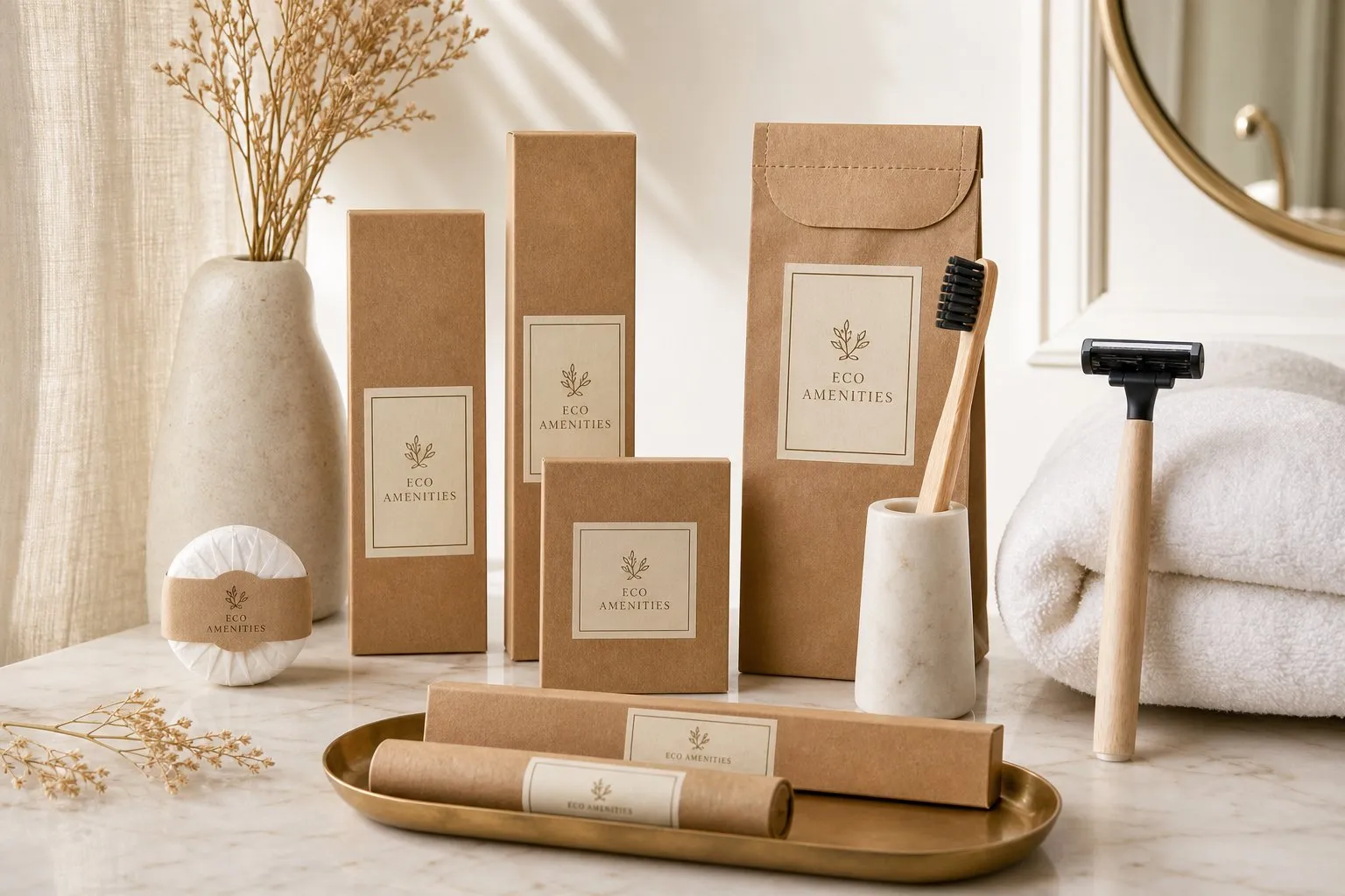 ECO Annual Ring Kraft Amenity Kit — hotel amenities by UMYAN
