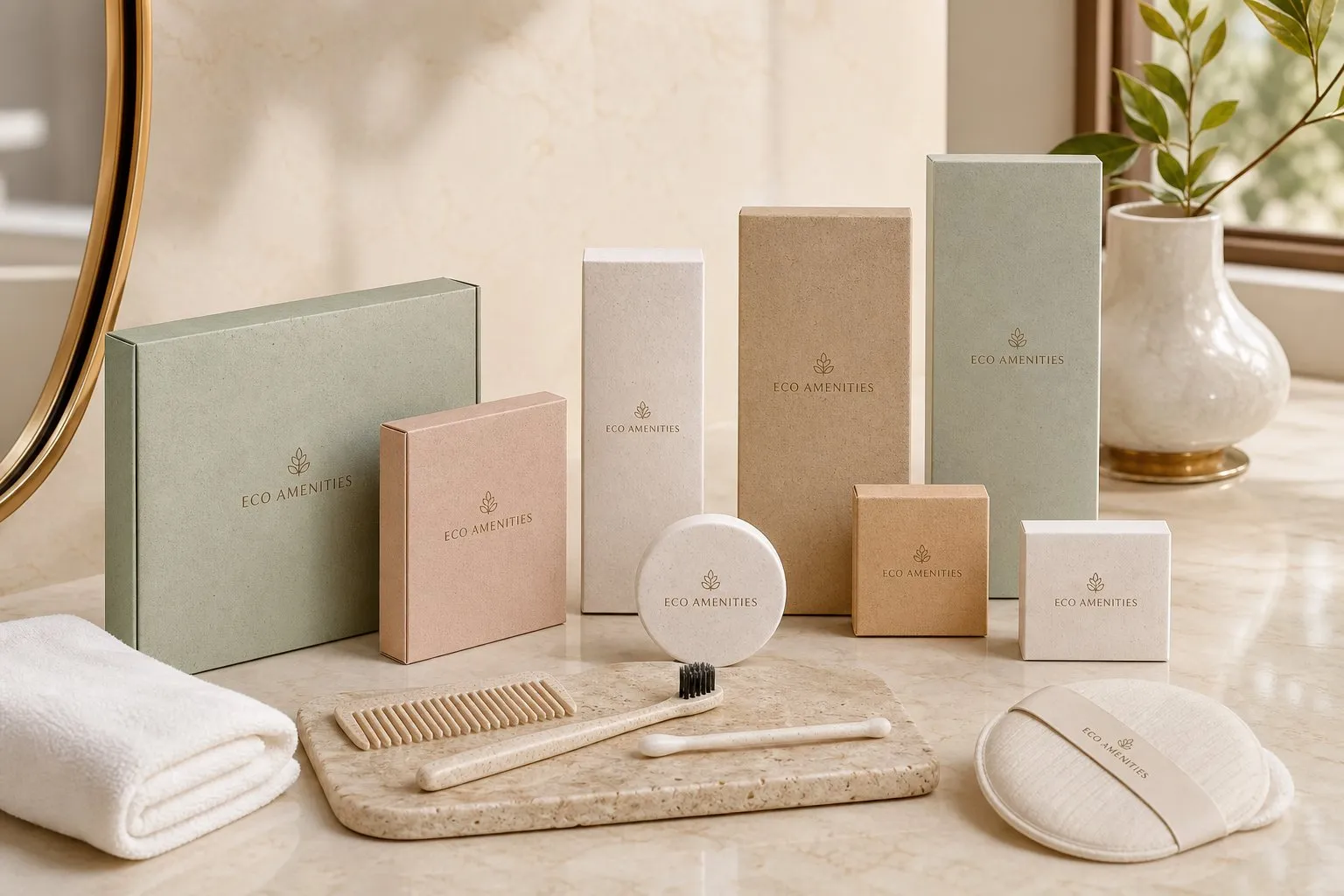 ECO Color Picking Sugarcane Amenity Kit — hotel amenities by UMYAN