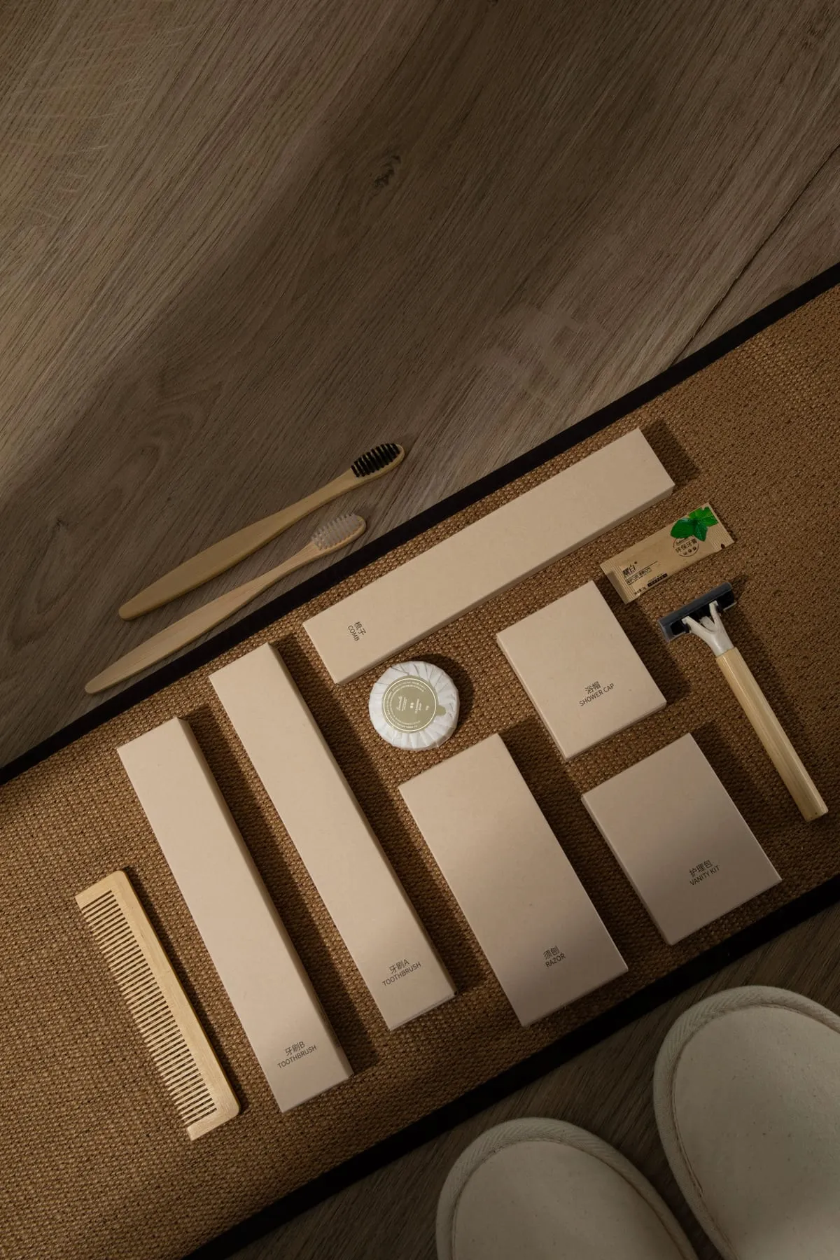 Kraft Packaging — biodegradable hotel amenities by UMYAN