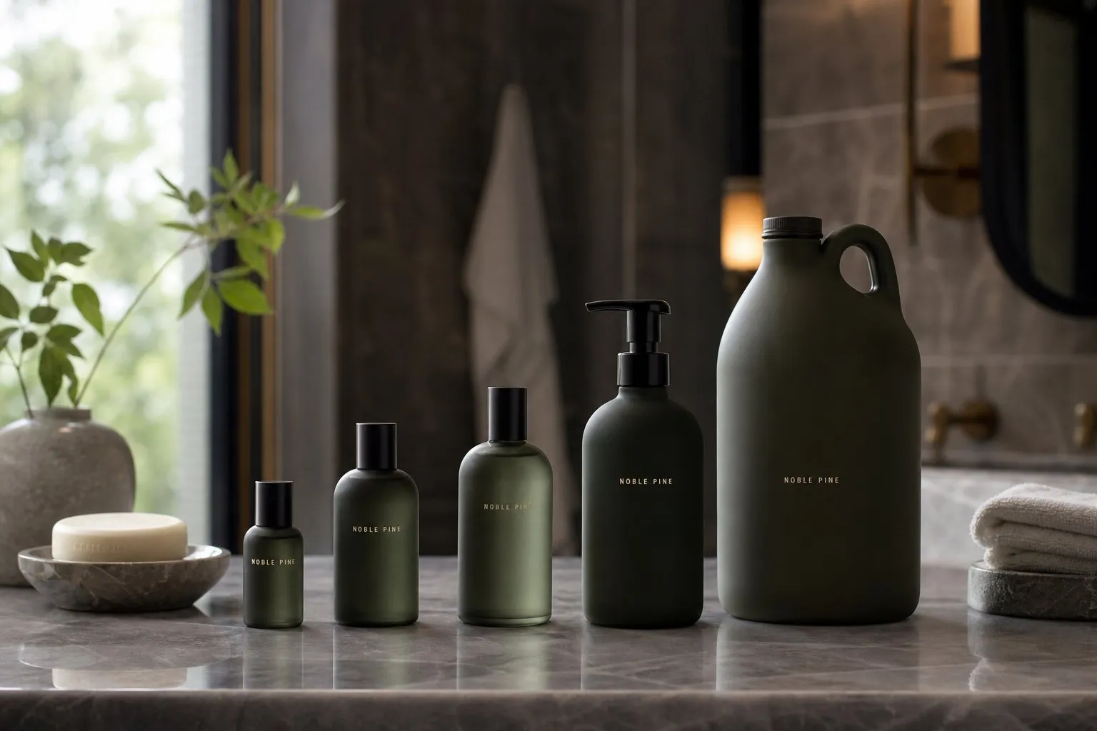Choosing hotel toiletry sizes and formats