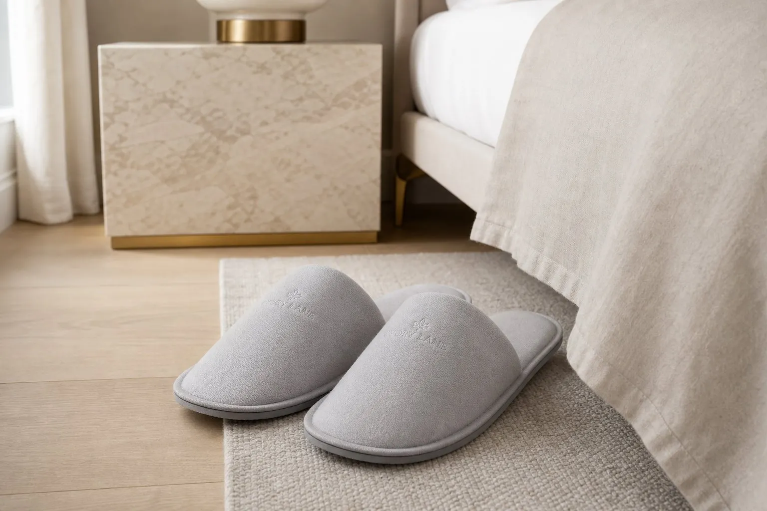 Pearl-Cotton Slippers hotel slippers by UMYAN