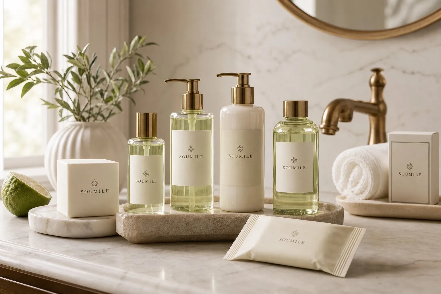 SOUMILE Bergamot Guest Bath Series — hotel amenities by UMYAN